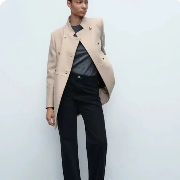 Beige Zara Coat​​​​​ - Picture 2 of 6